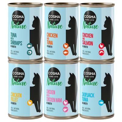 6x140g Mixed Pack Cosma Nature Wet Cat Food