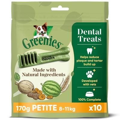 10x Petite Greenies Dental Dog Chews (170g)
