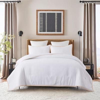 Framed Down Alternative Comforter Set by St. James Home in Tan (Size KING)