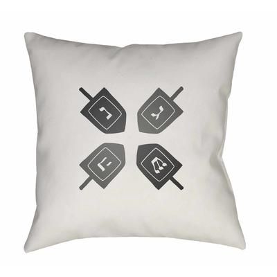 Gort 18" Square Modern Pillow plush Silverton/Dark Gray/Medium Gray/Smoke/Gray/Light Gray/Ivory/Ash Outdoor Throw Pillow - Boutique Rugs