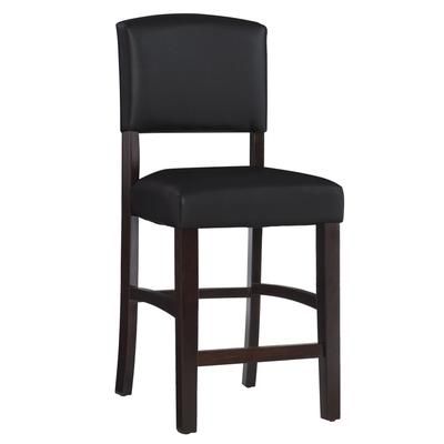 Monaco Counter Stool Espresso 24 by Linon Home Décor in Brown