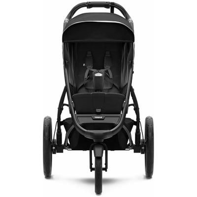 Thule Urban Glide 2 Single Jogging Stroller + Water Bottle Cage Bundle - Black