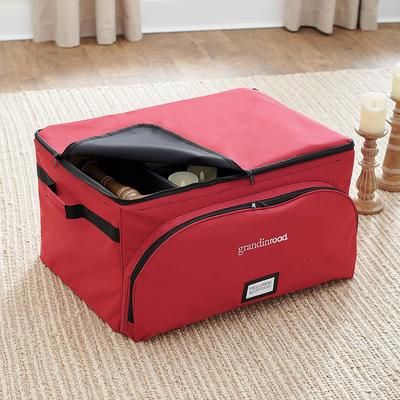 Collectible 2-Tier Storage With Trays - Grandin Road