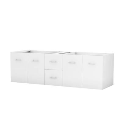 Randolph Morris Mia 72 Inch Oak Floating Vanity Base - White RMV50-72WH-SNT