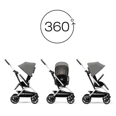 Cybex Eezy S Twist +2 V2 Stroller - Lava Grey