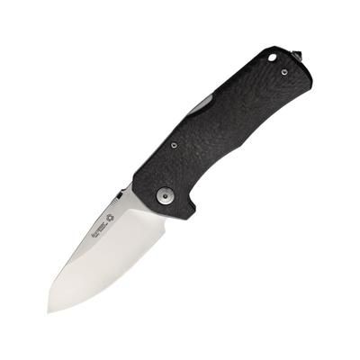 Lionsteel TM1 Lockback CF Folding Knife 3.5" satin finish Sleipner tool steel blade Carbon fiber handle TM1 CS