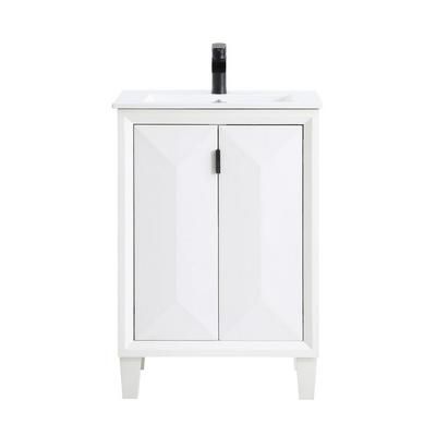 "Hyde 24" Bathroom Vanity Sink in White - Manhattan Comfort VS-2403-WH"