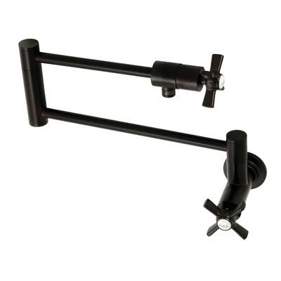 Kingston Brass KS4105ZX Millennium Wall Mount Pot Filler, Oil Rubbed Bronze - Kingston Brass KS4105ZX