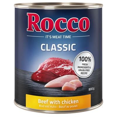 24x800g Beef with Chicken Classic Rocco Wet Dog Food