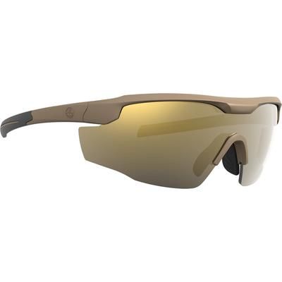 Leupold Sentinel Shooting Glasses Matte Tan Frame Bronze Mirror Lens 182671