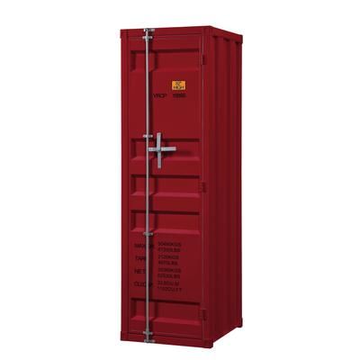 Wardrobe (Single Door) by Acme in Red
