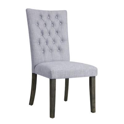 Side Chair (Set-2) by Acme in Gray Oak