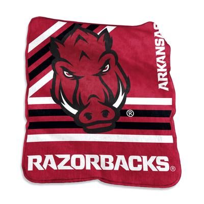 Arkansas Raschel Throw Home Textiles by NCAA in Multi