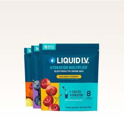 Liquid I.V.® Triple Squeeze Bundle Powdered Hydration Multiplier® (48 pack) - Powdered Electrolyte Drink Mix Packets