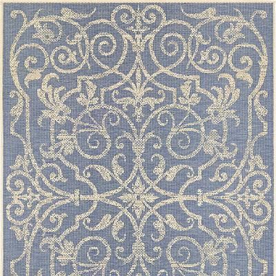 Lana Scroll Indoor/Outdoor Rug - Sage, 2'3" x 7'10" - Frontgate