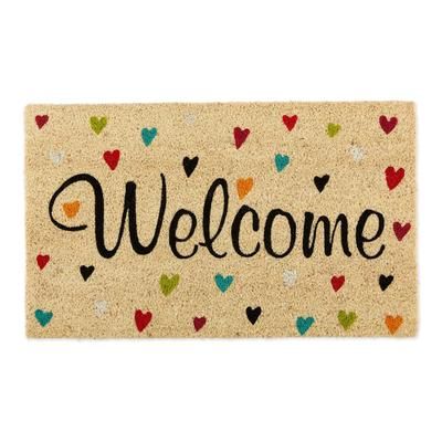 Welcome Hearts Doormat by DII in Multi
