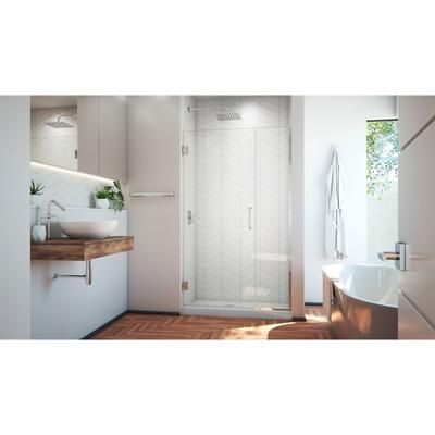 Dreamline DreamLine Unidoor Plus 40 - 40 1/2 inch W x 72 inch H Frameless Hinged Shower Door in Chrome SHDR-244007210-01