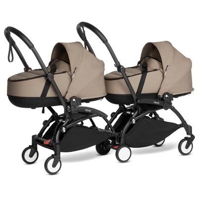 Babyzen YOYO Connect Double Stroller Bassinet / Bassinet Bundle - Black / Taupe
