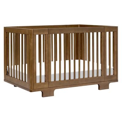 Babyletto Yuzu 8-in-1 Convertible Crib with All-Stages Conversion Kit - Natural Walnut