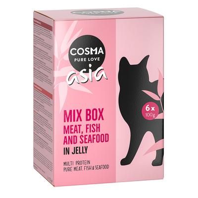 24x100g Mixed Pack in Jelly Cosma Asia Wet Cat Food Pouches