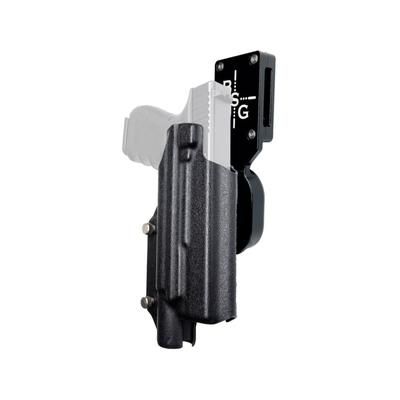 Black Scorpion Outdoor Gear Pro Heavy Duty Competition Kydex OWB Holster Glock 17 19 19X 22 31 44 45 w/ X300 Right Hand Black Shell Black
