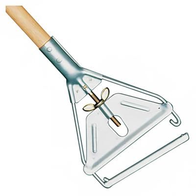 Rubbermaid FGH516000000 60" E-Z Change Wet Mop Handle - 1" Headbands, Wood/Steel, Brown