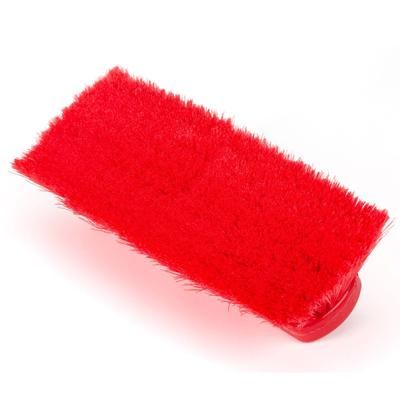 Carlisle 41278EC05 10" Flo Thru Wall & Equipment Brush w/ Red Soft Nylex Bristles