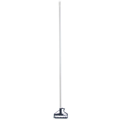 Carlisle 4166402 60" Quik-Release Mop Handle w/ Plastic Head, Fiberglass, White
