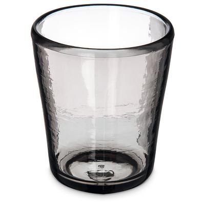 Carlisle MIN544018 14 oz Double Old Fashioned Glass - Tritan Plastic, Smoke Gray