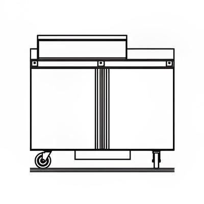 Delfield ST4448NP-12M 48" Mega Top Sandwich/Salad Prep Table w/ Refrigerated Base, 115v, Stainless Steel