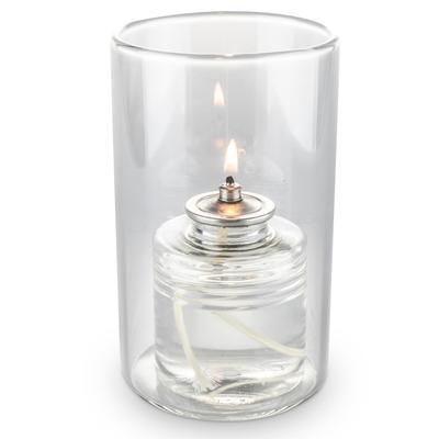 Sterno 80572 Classic Glamour Candle Lamp - 5"H, Glass, Clear, Case of 6
