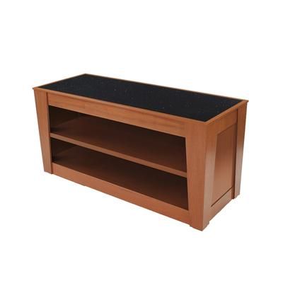 Forbes Industries 5202-8 96" Mobile Induction Table w/ Glass/Stone Countertop - Induction Units Not Included, Gray