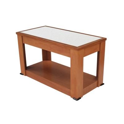 Forbes Industries 5206-5-H1 60" Mobile Induction Table w/ 1 Center Holding/Warming Unit - Glass Cook Top, 120v, Stainless Steel