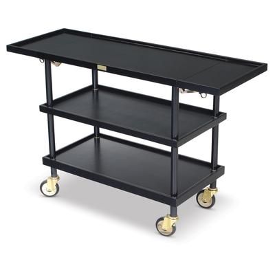Forbes Industries 5524 Room Service Cart w/ 3 Shelves & 3 Drop Leaves - 35"L x 17"W x 31 1/2"H, Wood