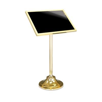 Forbes Industries 6836 49 1/2"H Menu Stand w/ 29" x 20" Window - Solid Brass