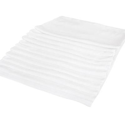 Chef Revival LBMR White Ribbed Terry Cloth Bar Towel, 16" x 19", 24 ounces