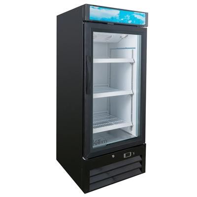 MoTak MGD-1DR-12-HC 25" 1 Section Glass Door Merchandiser - 1 Right Hinge Door, Black, 115v