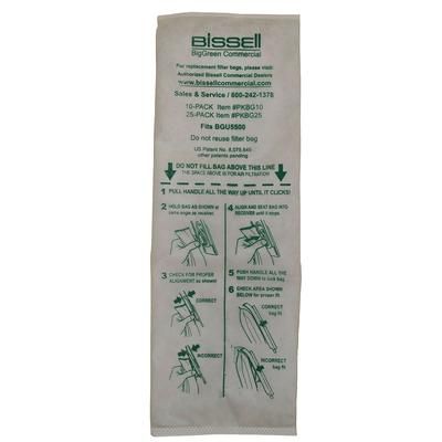 Bissell PKBG25 Vacuum Cleaner Bags for BGU5500