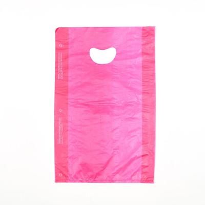 LK Packaging CH18RE Merchandise Bag w/ Handle - 18"L x 12"W x 3" SG, 0.7 mil HDPE, Red