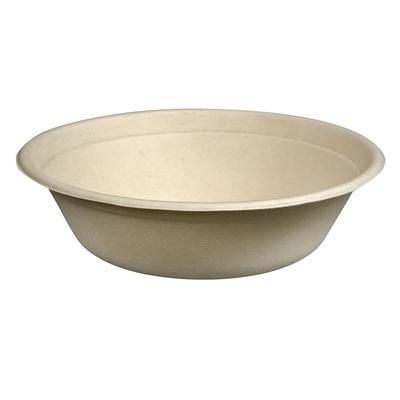 Fineline 42RB32 32 oz Disposable Bowl - Bagasse, Tan, Beige