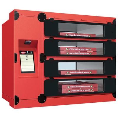 Hatco F2GBP-12-C Flav-R 2-Go Built In Pizza Locker w/ 4 Lockers - Left Side Controls, Warm Red, 120v, Left-Side Controls