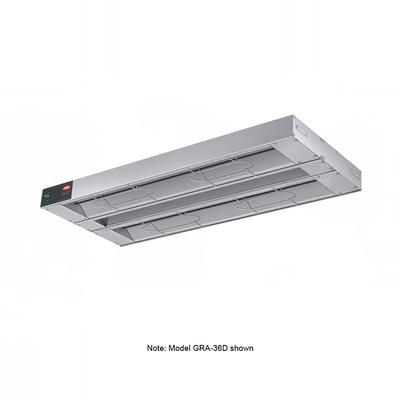 Hatco GRA-54D6 208 54" Standard Watts Infrared Strip Warmer - Double Rod, 2 Built In Toggle Control, 208v/1ph, Silver (Cord & Plug Not Included)