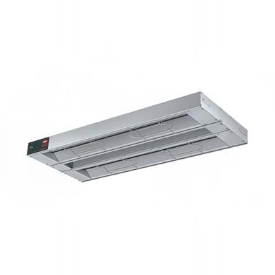 Hatco GRAH-18D3 208 18" High Watts Infrared Strip Warmer - Double Rod, 1 Built In Toggle Control, 208v/1ph, Silver (Cord & Plug Not Included)