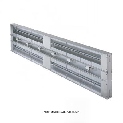 Hatco GRAL-24D6 240 24" Standard Watts Infrared Strip Warmer - Double Rod, 1 Built In Toggle Control, 120/208v/1ph, Silver