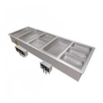 Hatco HWBI-4DA 2083 Drop-In Hot Food Well w/ 4 Full Size Pan Capacity, 208v/3ph, Stainless Steel