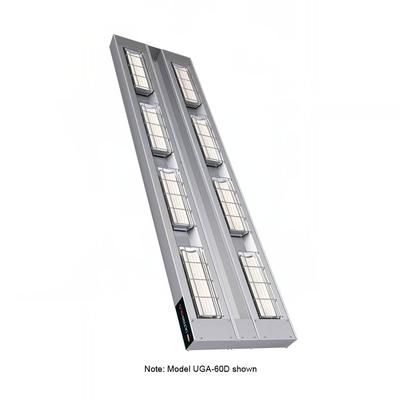 Hatco UGA-30D6 120 30" Standard Watt Ceramic Strip Warmer - Double Tile, Remote Toggle Control, 120v, Silver
