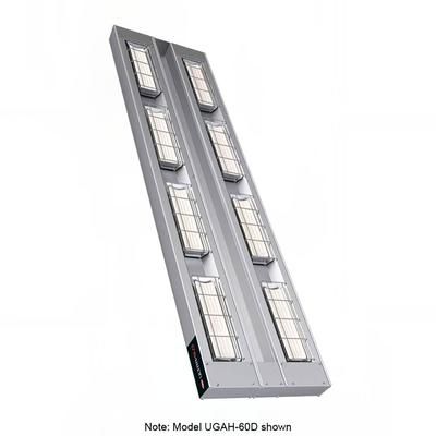 Hatco UGAH-60D3 208 60" High Watt Ceramic Strip Warmer - Double Tile, Remote Toggle Control, 208v/1ph, Silver