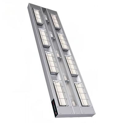 Hatco UGAL-60D6 120/240/1 60" Standard Watt Ceramic Strip Warmer - Double Tile, Remote Toggle Control, 120/240v/1ph, Silver