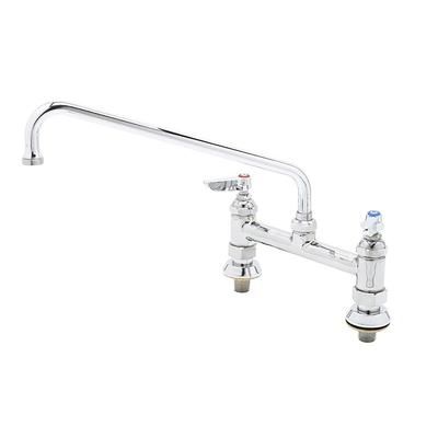 T&S B-0222-EE Deck Mount Faucet - 6" Swing Spout, 8" Centers