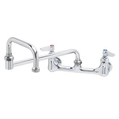 T&S B-0266-BST Splash Mount Faucet w/ 15" Double Jointed Swing Nozzle